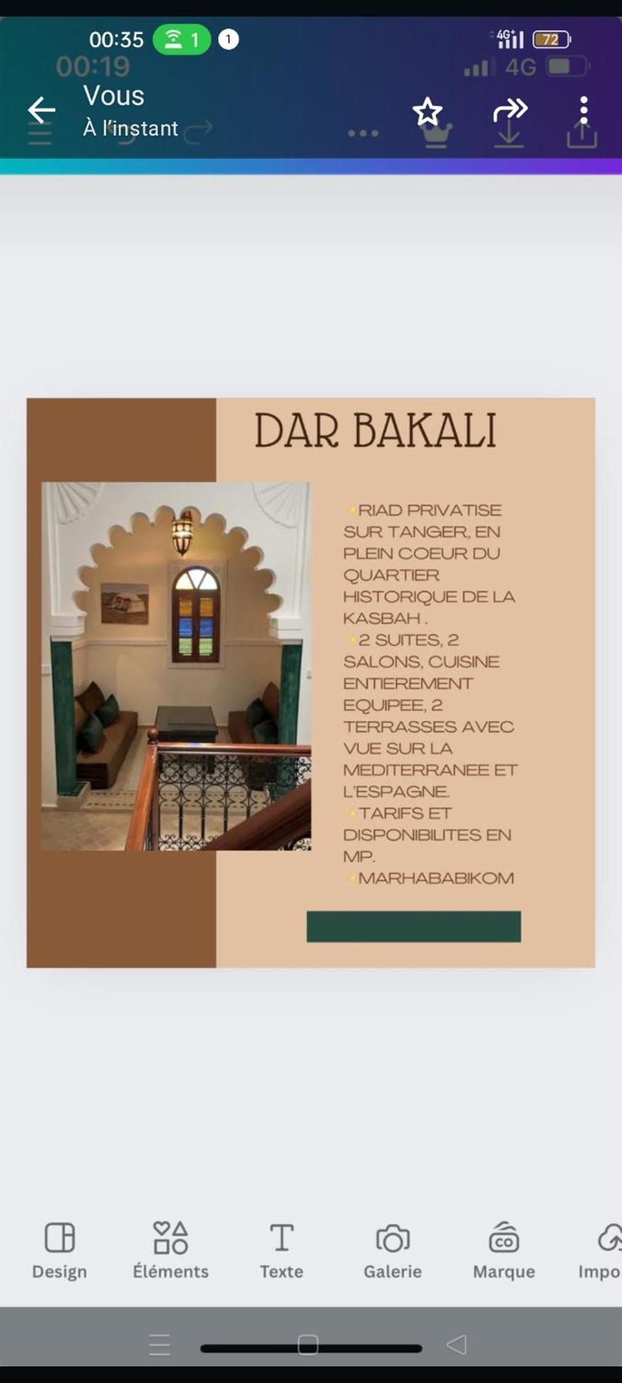 Riad Bkl Luxury Dar Baroud Ταγγέρη Εξωτερικό φωτογραφία